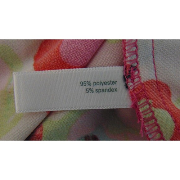 Fashion Bug Y2K Pink Floral Wrap Dress Womens Size XL Midi Cottagecore Boho Vtg - Picture 7 of 7